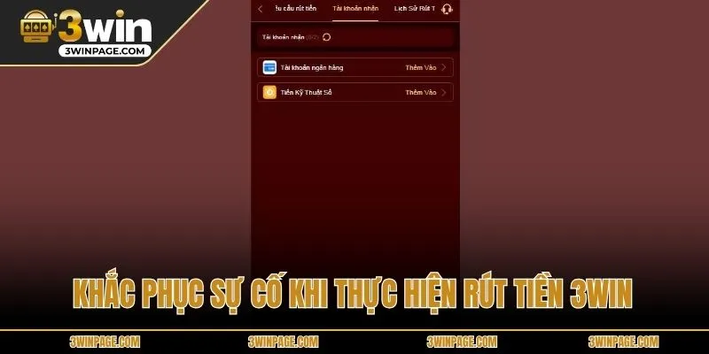 Khắc phục sự cố khi thực hiện rút tiền 33WIN